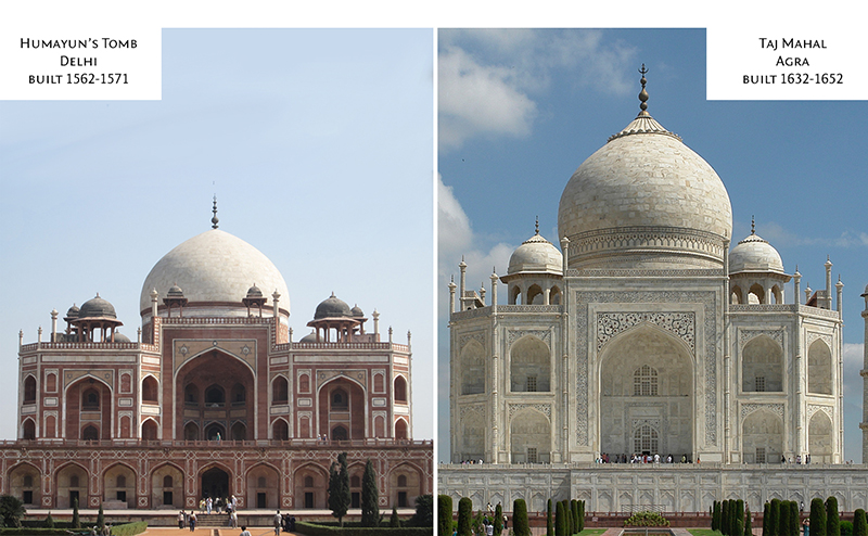 Humayun's Tomb - Taj Mahal Comparison