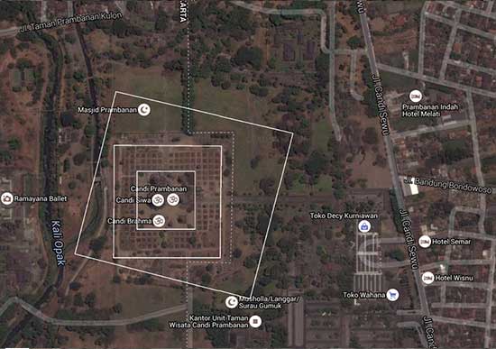 Spotlight Map of Borobudur Temple in Java, Indonesia • Approach Guides