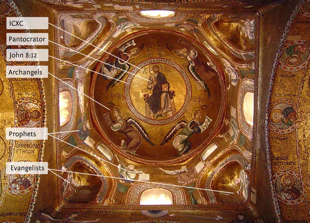 Dome Mosaics, Martorana, Palermo