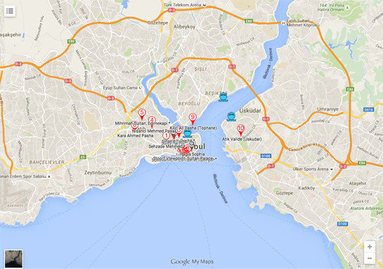 Tour (Map) of Sinan's Mosques in Istanbul, Turkey • Approach Guides