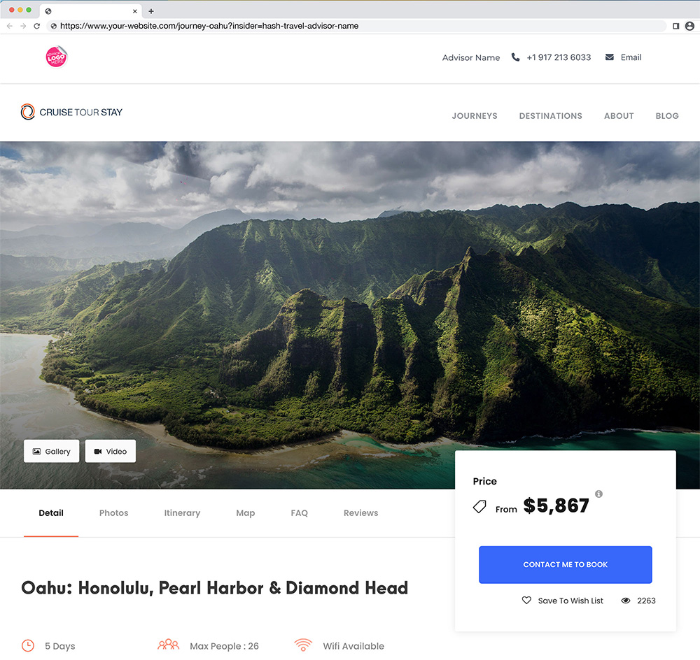 Co-branded Website Example